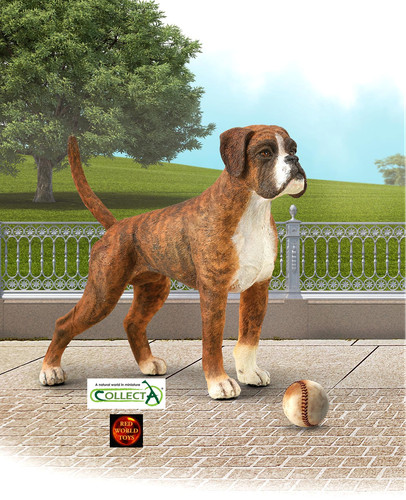 Boxer brindle dog toy - boxer,