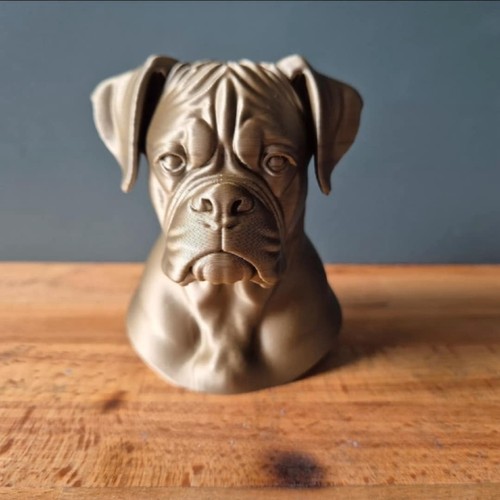 4inch boxer dog bust - bust, statue