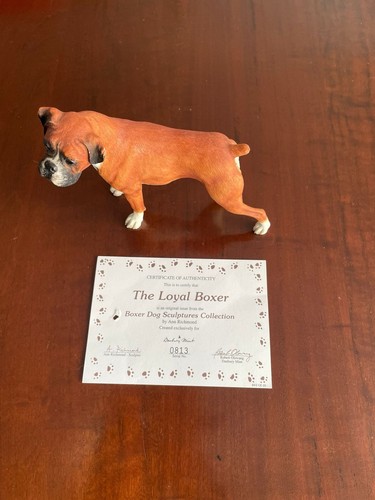 The loyal boxer figurine with - figurine,