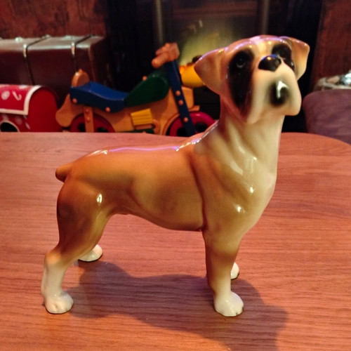 Coppercraft boxer dog ceramic - boxer,