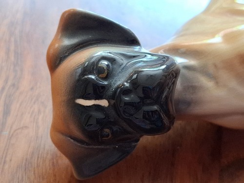 Vintage ceramic boxer dog