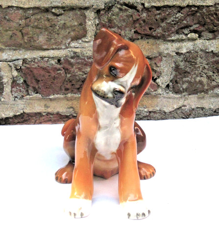 Italian porcelain boxer dog - italian,
