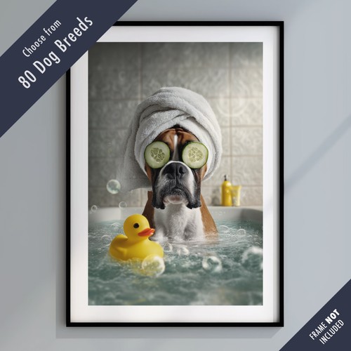 Funny dog bath - dog, –
