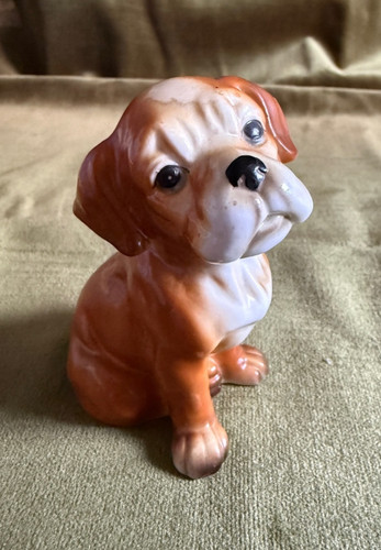 Vintage sitting boxer dog - sitting,