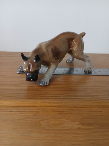 Vintage ceramic boxer dog - vintage,