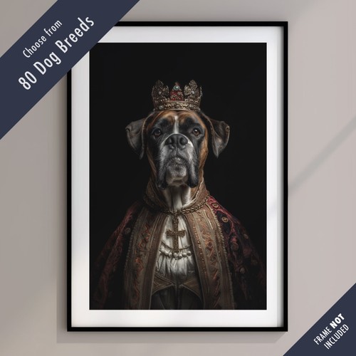 Royal dog portrait print - dog,