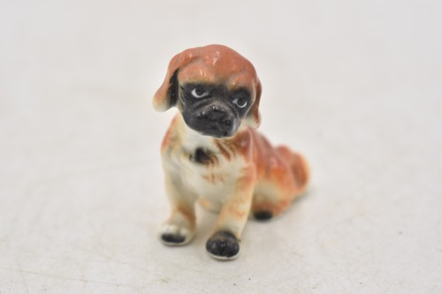 Vintage bone china boxer - china, puppy