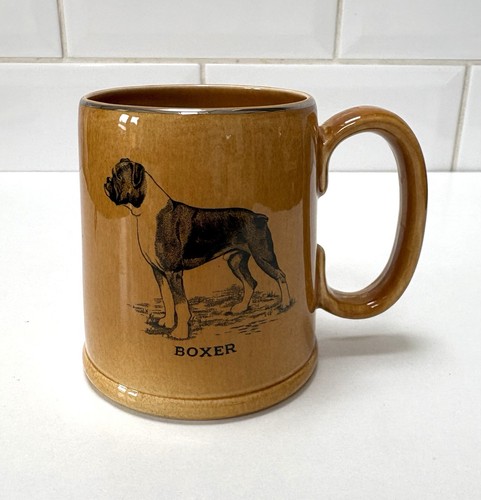 Vintage boxer dog mug - boxer,