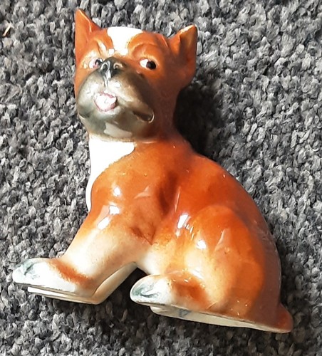 Vintage goebel boxer puppy dog - boxer,