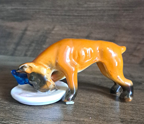 Boxer dog ceramic - dog,