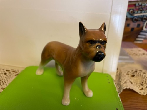 Vintage boxer dog ornament - vintage,