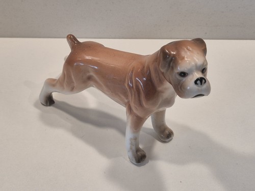 Vintage boxer dog figurine - vintage,