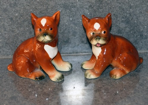 Goebel pair boxer dogs - pair,