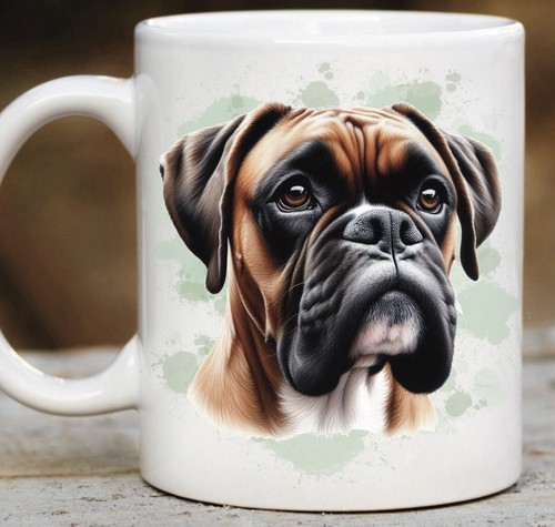 Boxer dog mug - dog, gift