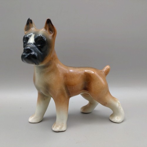 Boxer dog figurine vintage - dog, mcm