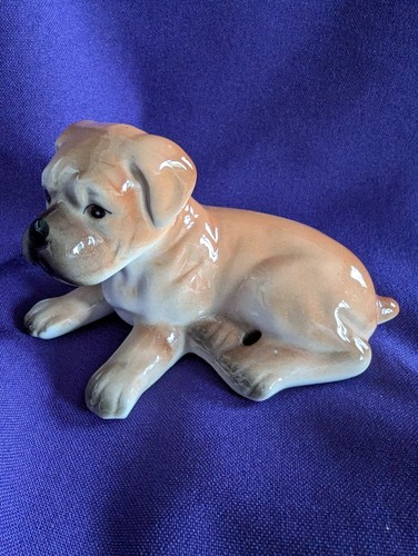 Vintage bone china boxer - vintage,