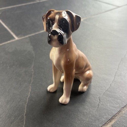 Vintage boxer dog ornament - vintage,