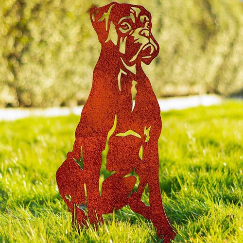 Boxer dog garden ornaments - garden,