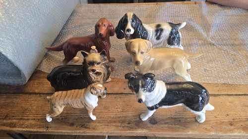 Joblot ceramic dogs - of,