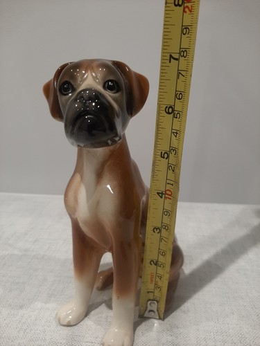 Porcelain boxer dog figurine - boxer,