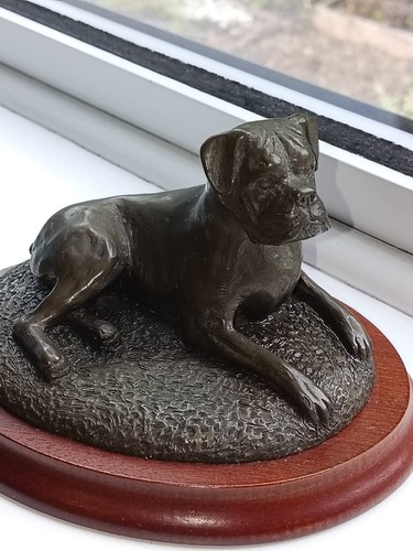 Tudor bronze boxer dog - tudor,